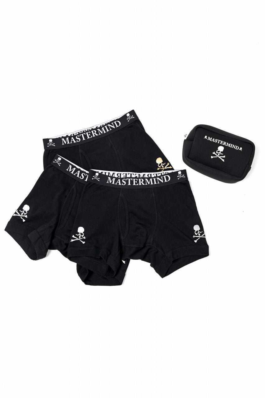 Load image into Gallery viewer, mastermind WORLD MEN&#39;S BOXER SHORTS / 3 PIECES SET (BLACK)