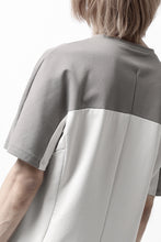 画像をギャラリービューアに読み込む, incarnation ARCH SHORT SLEEVE TOPS / ELASTIC F.TERRY (GREY x LIGHT GREY)