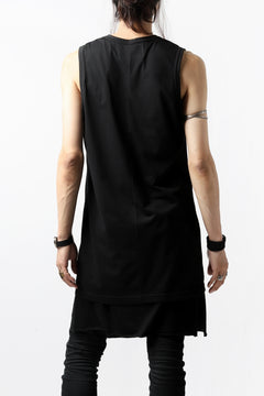 画像をギャラリービューアに読み込む, N/07 SLEEVELESS TOPS / DERABE CLAIR FINE (BLACK)