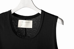 画像をギャラリービューアに読み込む, N/07 SLEEVELESS TOPS / DERABE CLAIR FINE (BLACK)