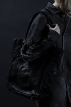 画像をギャラリービューアに読み込む, ISAMU KATAYAMA BACKLASH TOTE BAG / DOUBLE SHOULDER OBJECT DYED (BLACK)