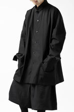 Load image into Gallery viewer, Y&#39;s BANG ON! No.120 CUFF ST CHINA SHIRT / 100/2 COTTON BROAD (BLACK)
