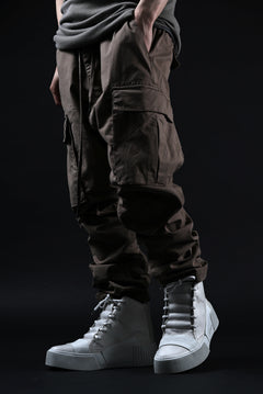 画像をギャラリービューアに読み込む, BORIS BIDJAN SABERI COW LEATHER MID CUT SNEAKER / WASHED &amp; HAND TREATED &quot;BAMBA1.1-SIN&quot; (LIGHT GREY)