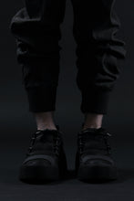 Load image into Gallery viewer, BORIS BIDJAN SABERI HORSE LEATHER LOW CUT SNEAKER / WASHED &amp; HAND TREATED &quot;BAMBA2.1-SIN&quot; (BLACK)