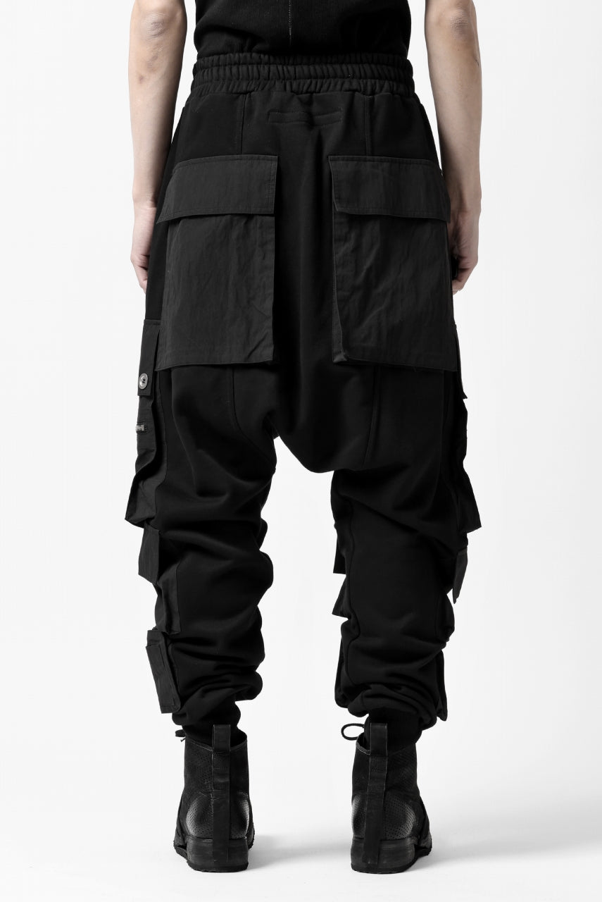 A.F ARTEFACT -SOLDIER- SARROUEL CARGO PANTS (BLACK)