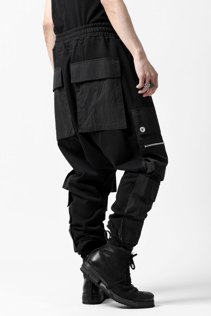 画像をギャラリービューアに読み込む, A.F ARTEFACT -SOLDIER- SARROUEL CARGO PANTS (BLACK)