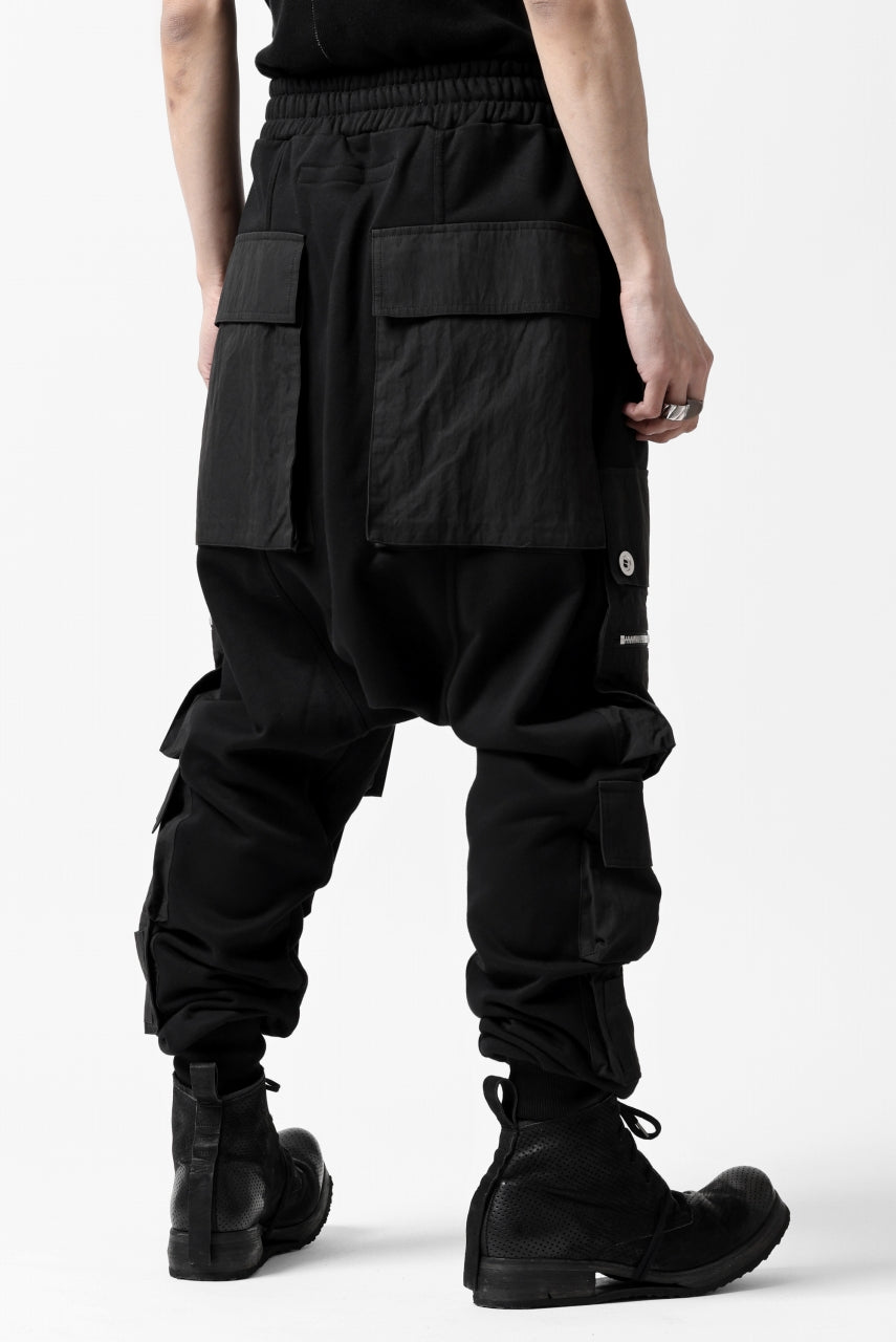 A.F ARTEFACT -SOLDIER- SARROUEL CARGO PANTS (BLACK)