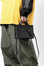 Load image into Gallery viewer, discord Yohji Yamamoto Zipper Tote Bag (Mini) / Cow Skin Leather (BLACK)
