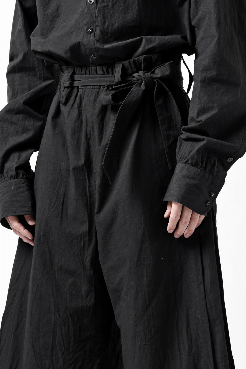 画像をギャラリービューアに読み込む, KLASICA VENT LAYERED FOLKLORE TROUSERS / HAND DYED COTTON-LINEN (BLACK)