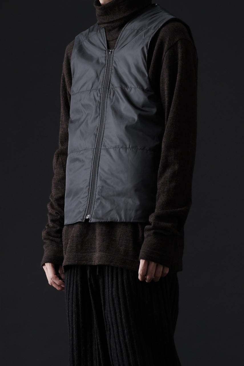 ISAMU KATAYAMA BACKLASH OVER COAT / GARMENT NATURAL DYED WOVEN + ELECTRIC HEATING LINER (LEAF)