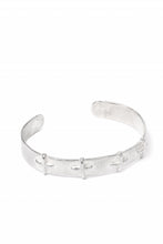Load image into Gallery viewer, m.a+ silver stitched cross bracelet / AB18/AG (SILVER)