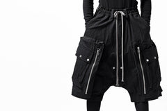 画像をギャラリービューアに読み込む, A.F ARTEFACT -BUSH- SARROUEL CARGO SHORTS (BLACK)