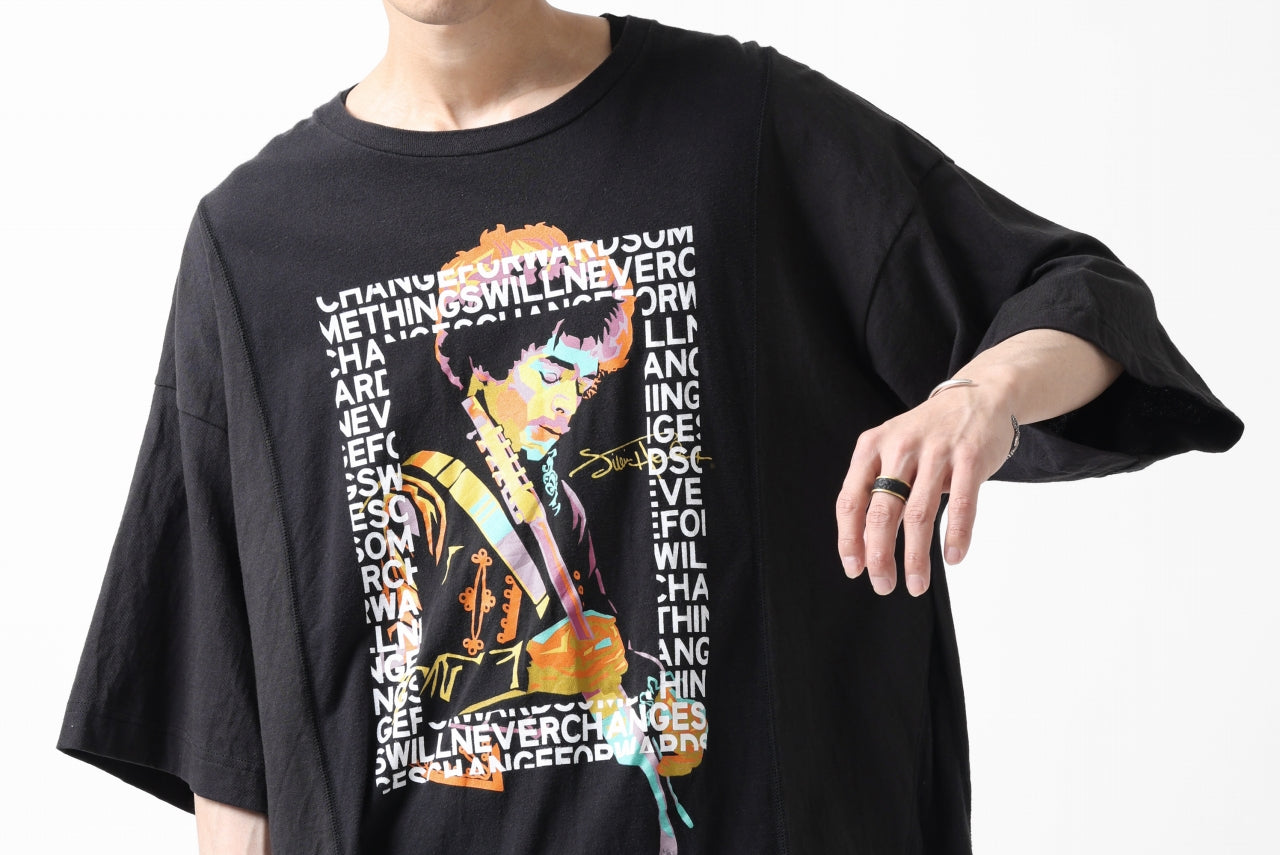 CHANGES VINTAGE REMAKE MULTI PANEL S/S TEE (BLACK #C)