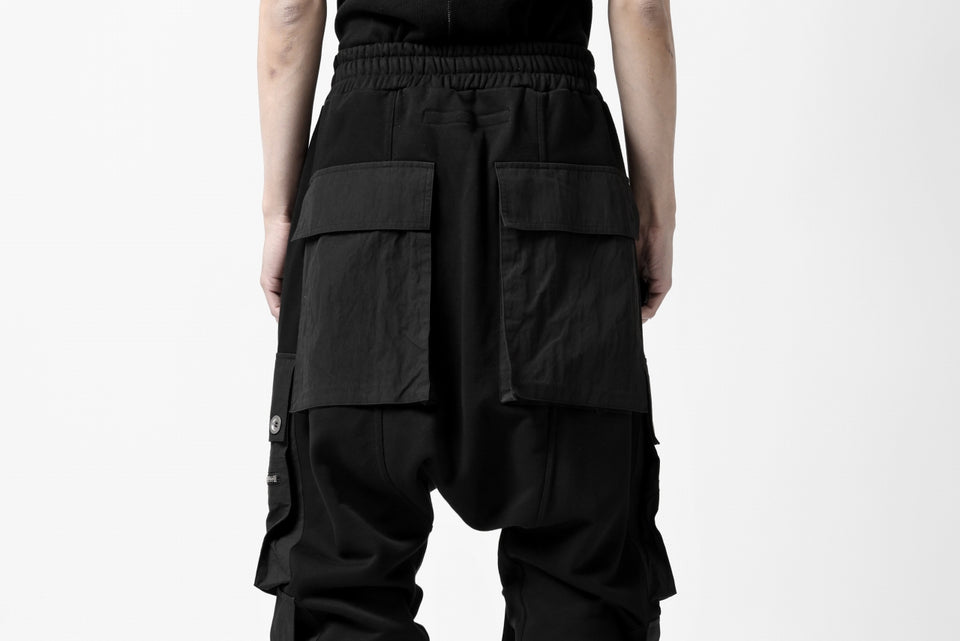 画像をギャラリービューアに読み込む, A.F ARTEFACT -SOLDIER- SARROUEL CARGO PANTS (BLACK)