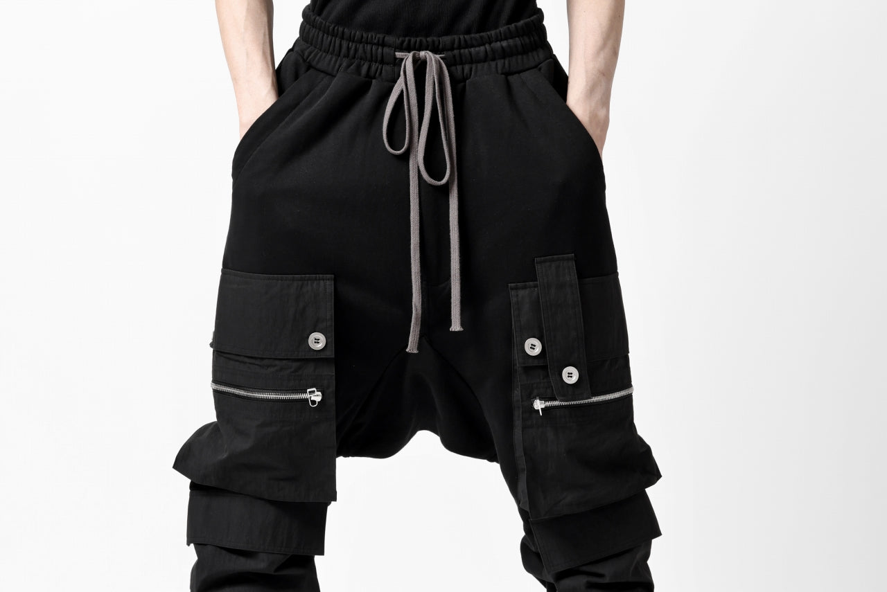 A.F ARTEFACT -SOLDIER- SARROUEL CARGO PANTS (BLACK)