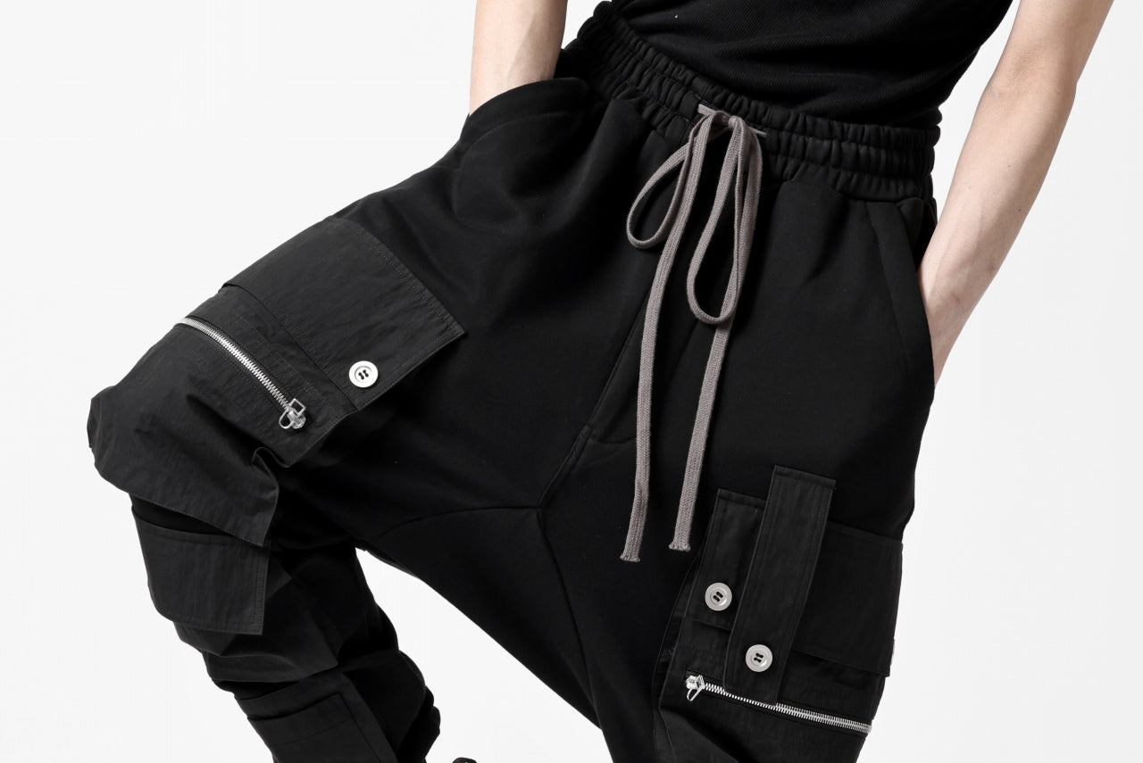 A.F ARTEFACT -SOLDIER- SARROUEL CARGO PANTS (BLACK)