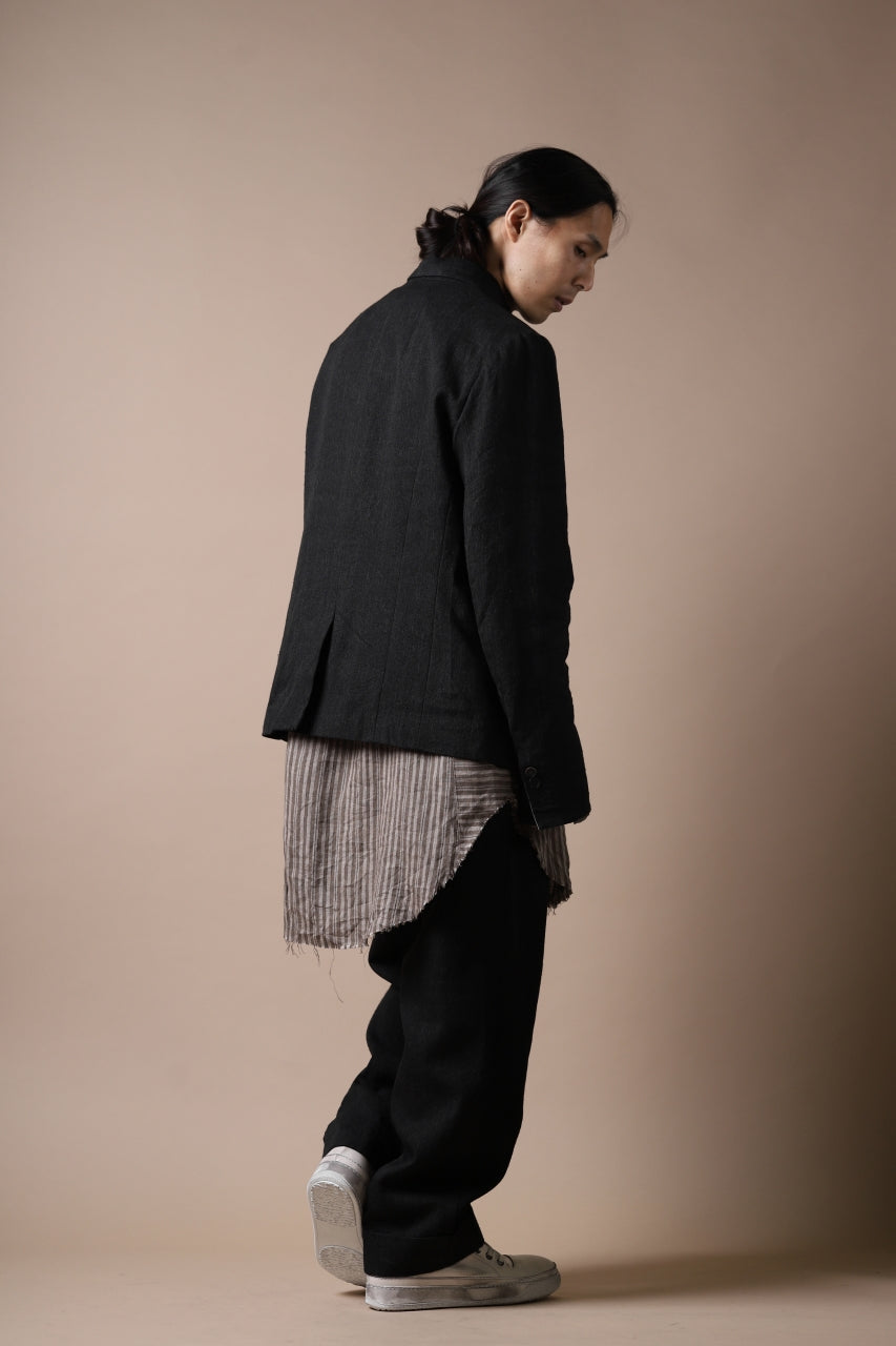 forme d'expression Tucked & Cuffed Trousers (Off Black)