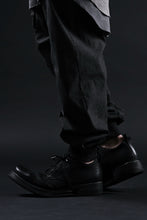 画像をギャラリービューアに読み込む, BORIS BIDJAN SABERI HORSE PUNCHING LEATHER DERBY SHOES / WASHED &amp; HAND-TREATED &quot;SHOE1-SIN&quot; (BLACK)