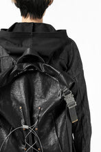 Load image into Gallery viewer, ierib roll top ruck sack #2 / Oiled Horse Leather (BLACK)