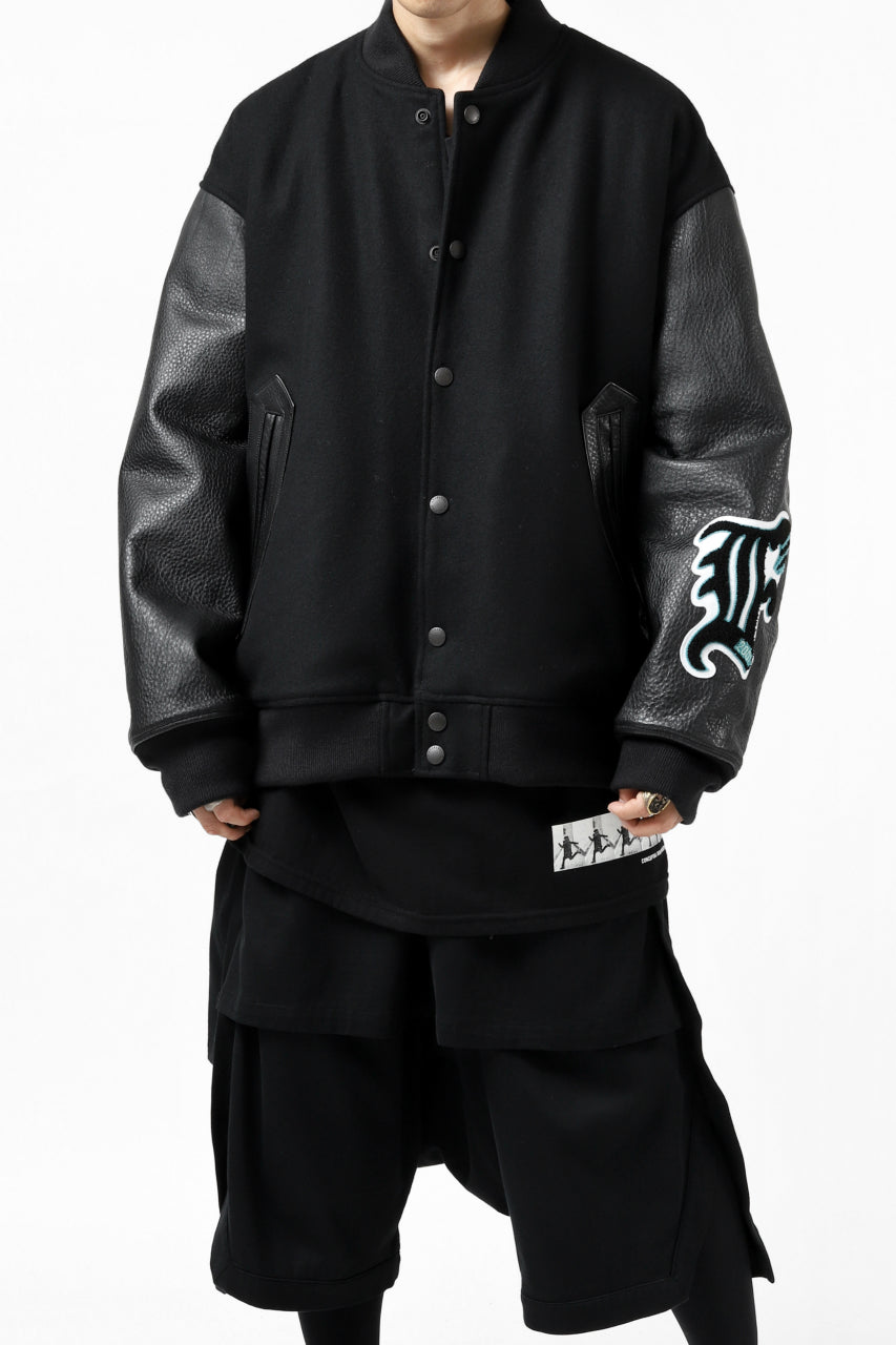 FACETASM "F" STADIUM JACKET (BLACK)