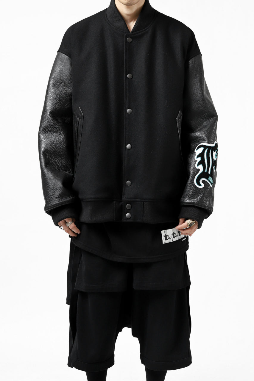 FACETASM "F" STADIUM JACKET (BLACK)