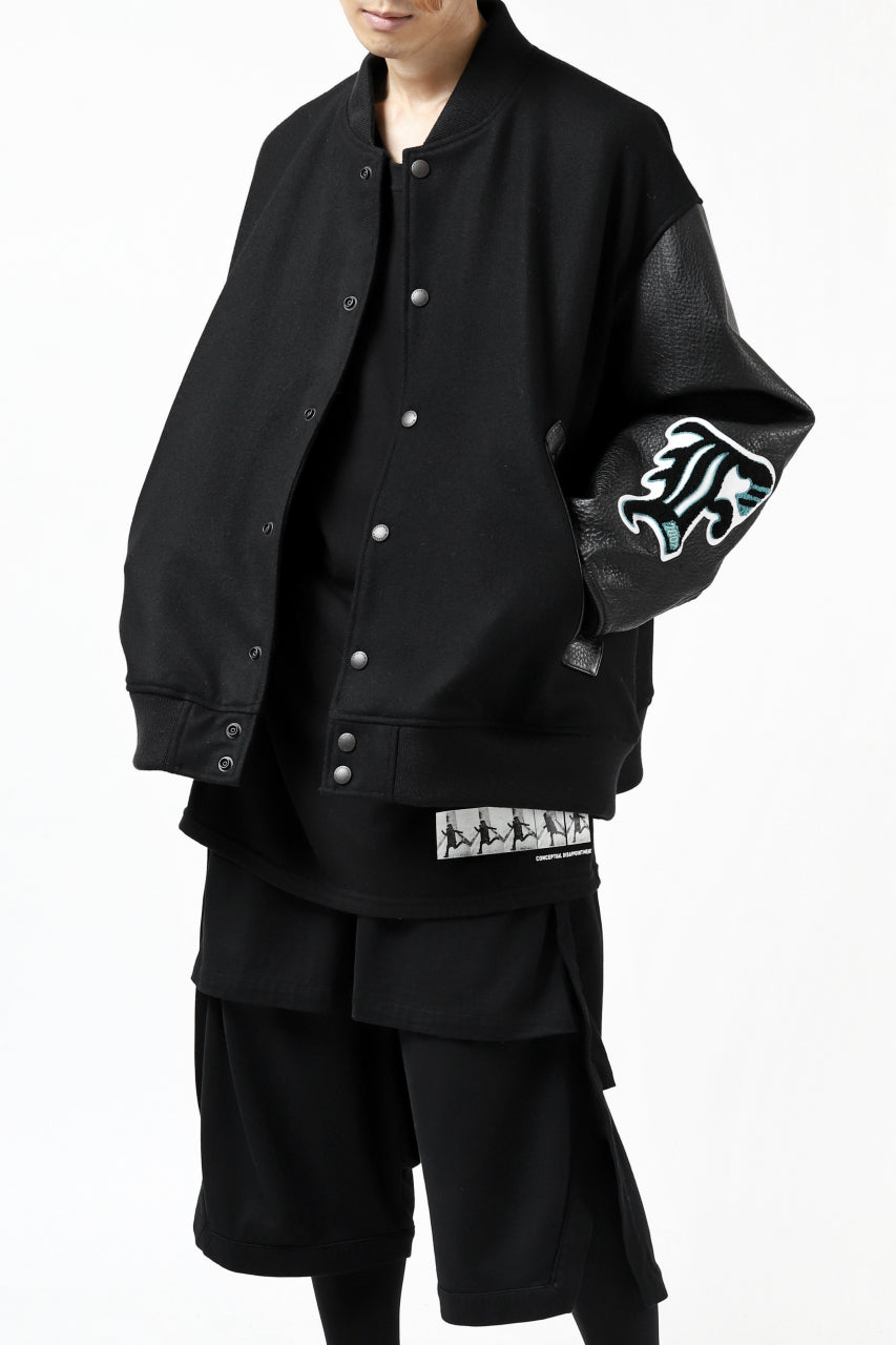 FACETASM "F" STADIUM JACKET (BLACK)