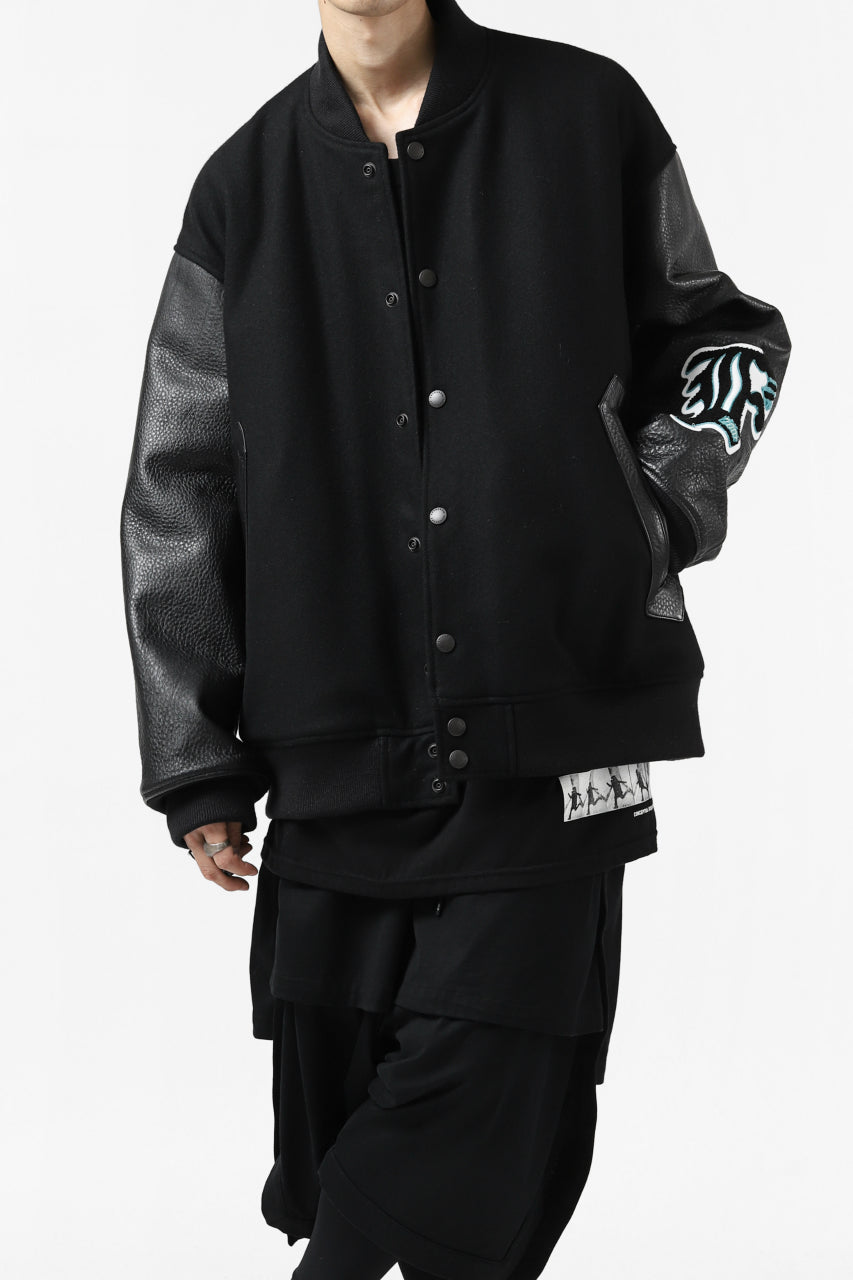 FACETASM "F" STADIUM JACKET (BLACK)