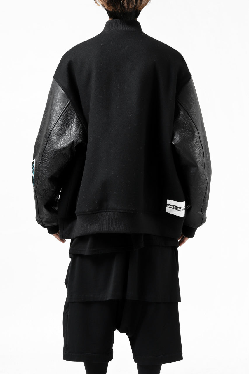 FACETASM "F" STADIUM JACKET (BLACK)