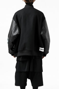 Load image into Gallery viewer, FACETASM &quot;F&quot; STADIUM JACKET (BLACK)