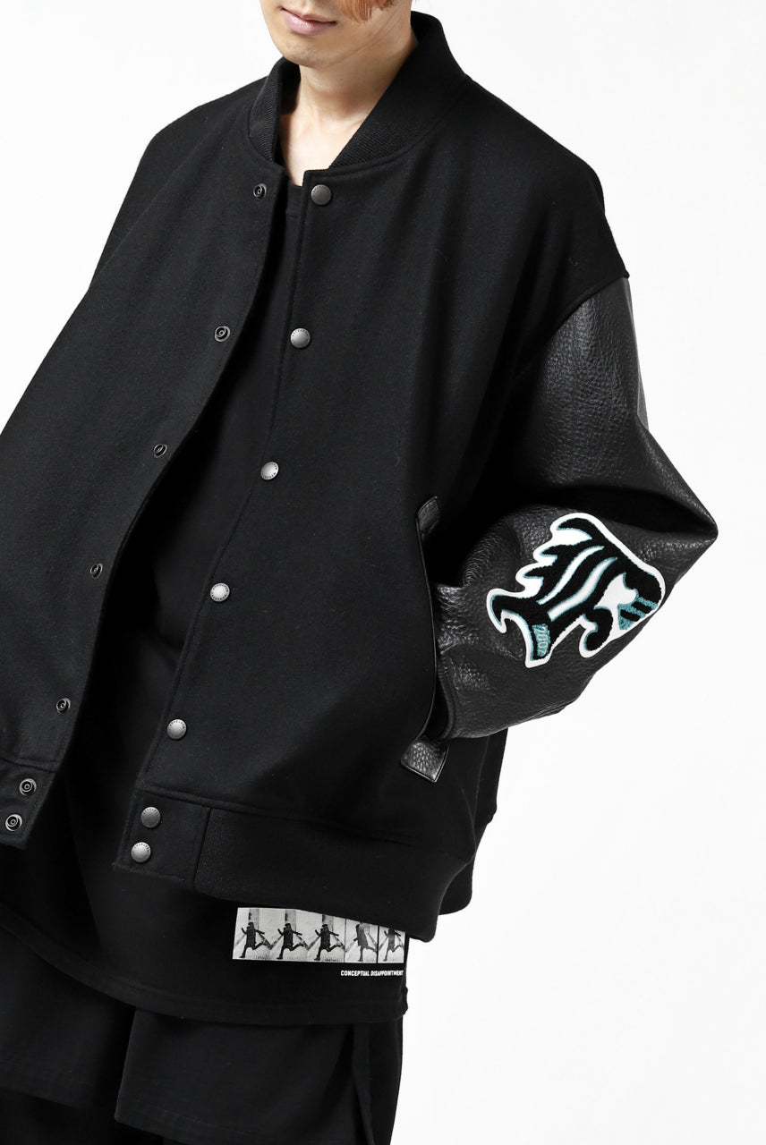 FACETASM "F" STADIUM JACKET (BLACK)