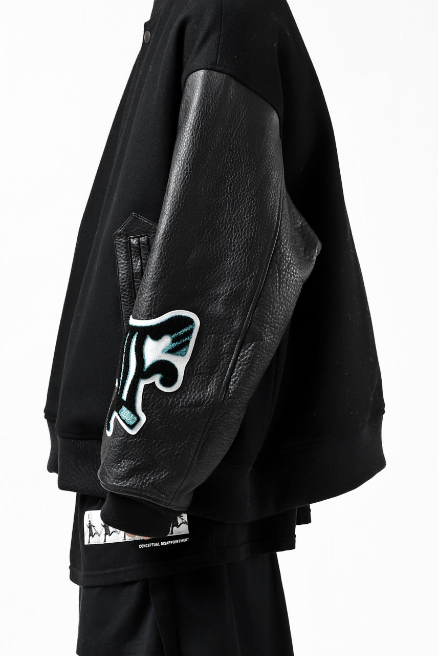 画像をギャラリービューアに読み込む, FACETASM &quot;F&quot; STADIUM JACKET (BLACK)