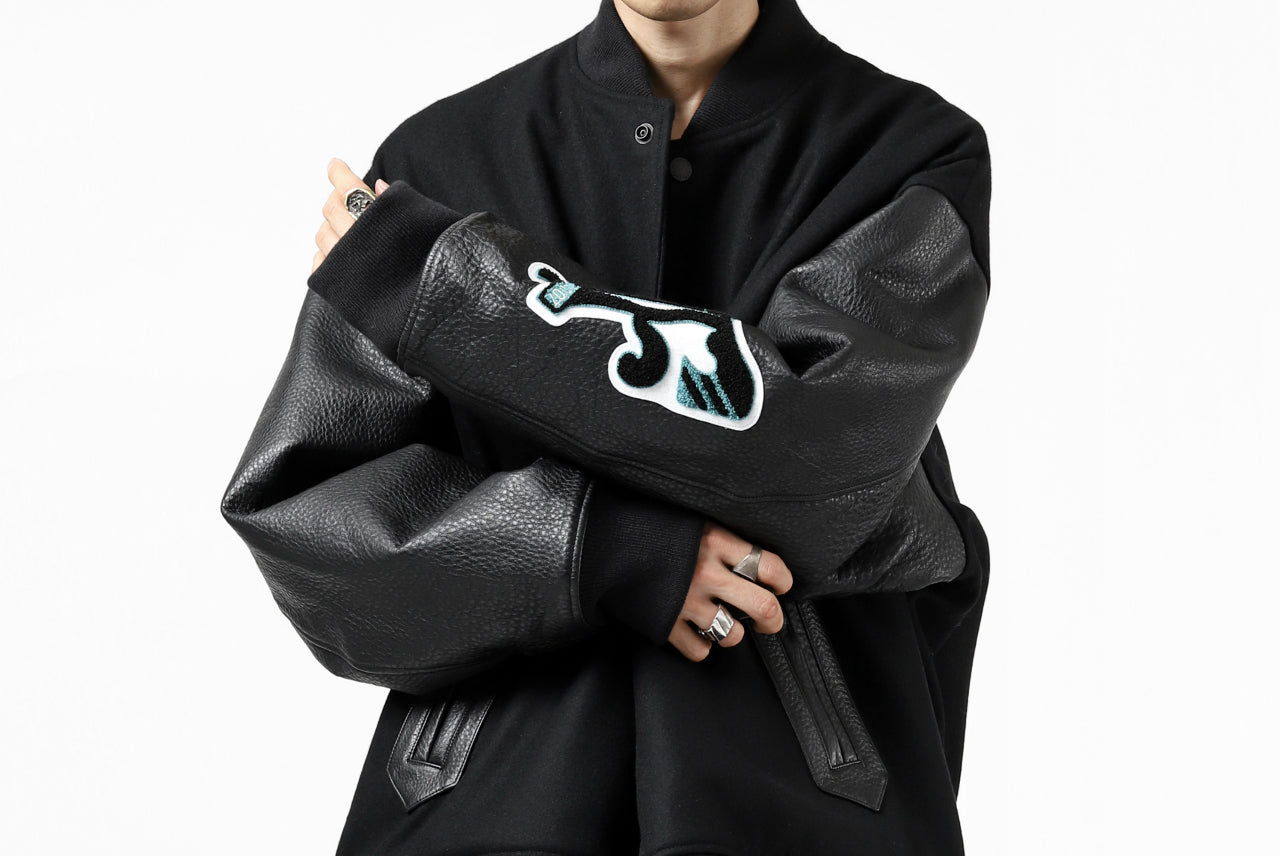 FACETASM "F" STADIUM JACKET (BLACK)