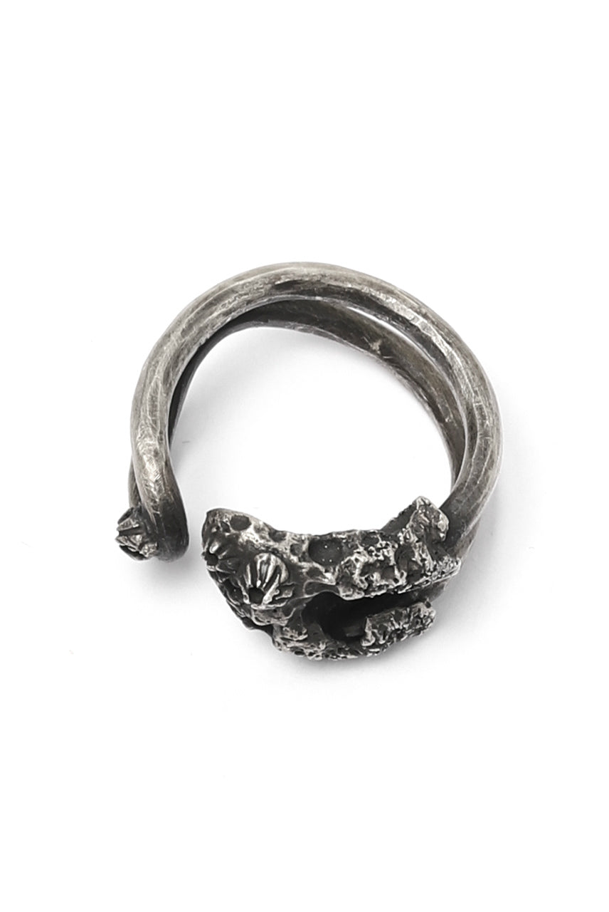 Holzpuppe Barnacle Rusted Clothing Silver Pin Ring (PR-202)