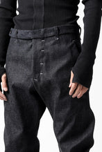 画像をギャラリービューアに読み込む, ierib CURVED TROUSERS / 19oz JAPANESE SELVEDGE DENIM (INDIGO)