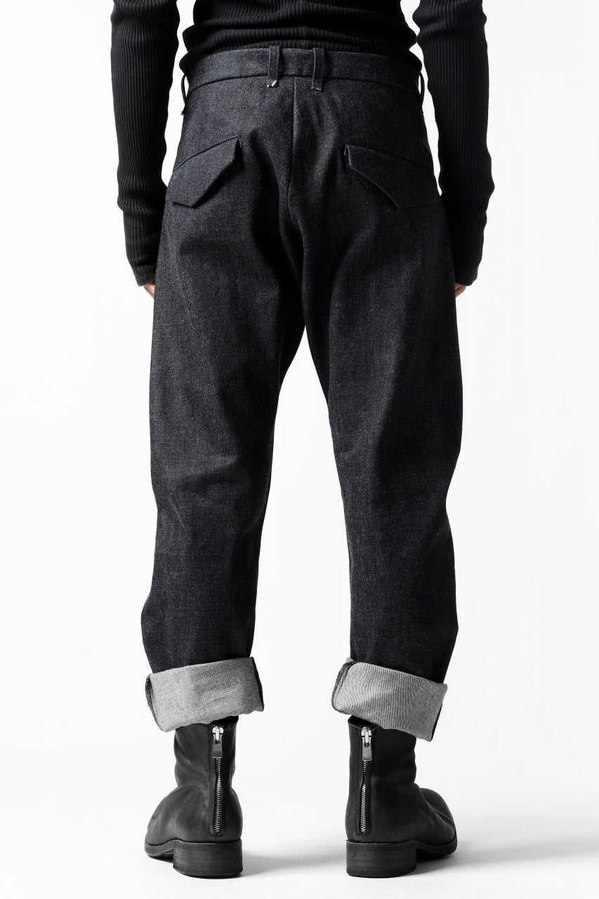 画像をギャラリービューアに読み込む, ierib CURVED TROUSERS / 19oz JAPANESE SELVEDGE DENIM (INDIGO)