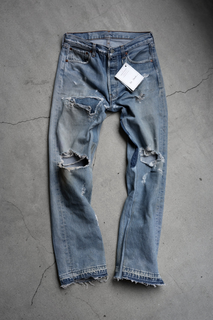 Load image into Gallery viewer, READYMADE DENIM PANTS (INDIGO BLUE #A)