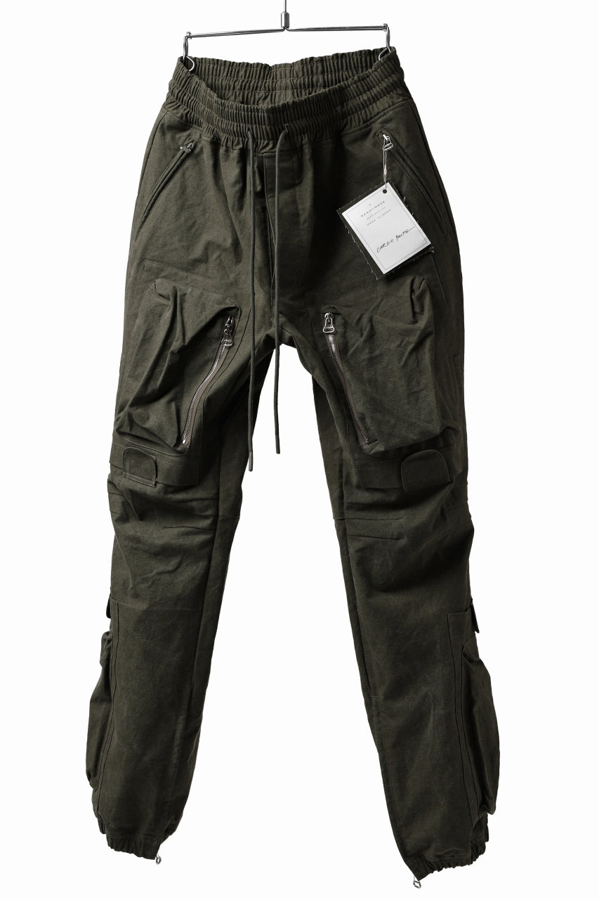 Load image into Gallery viewer, READYMADE CARGO PANTS (KHAKI GREEN #B)
