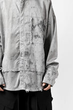 Load image into Gallery viewer, RESURRECTION x LOOM Re-production SUMI DYED DOUBLE LAYERED SHIRT