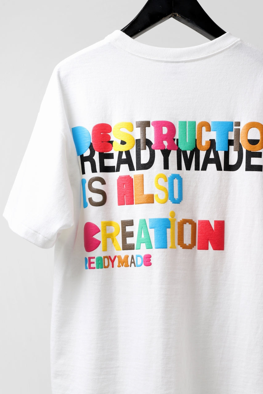 Load image into Gallery viewer, READYMADE COLLAPSED FACE TEE (WHITE)