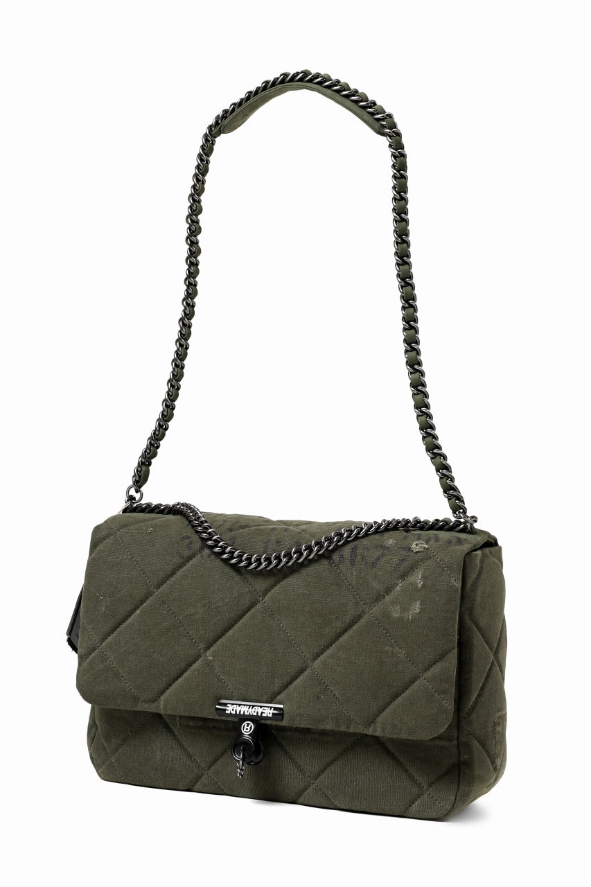 Load image into Gallery viewer, READYMADE DOROTHY BAG LARGE (GREEN #A)