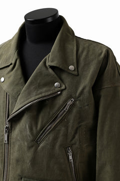 Load image into Gallery viewer, READYMADE MORTORCYCLE JACKET (GREEN / SIZE.1)