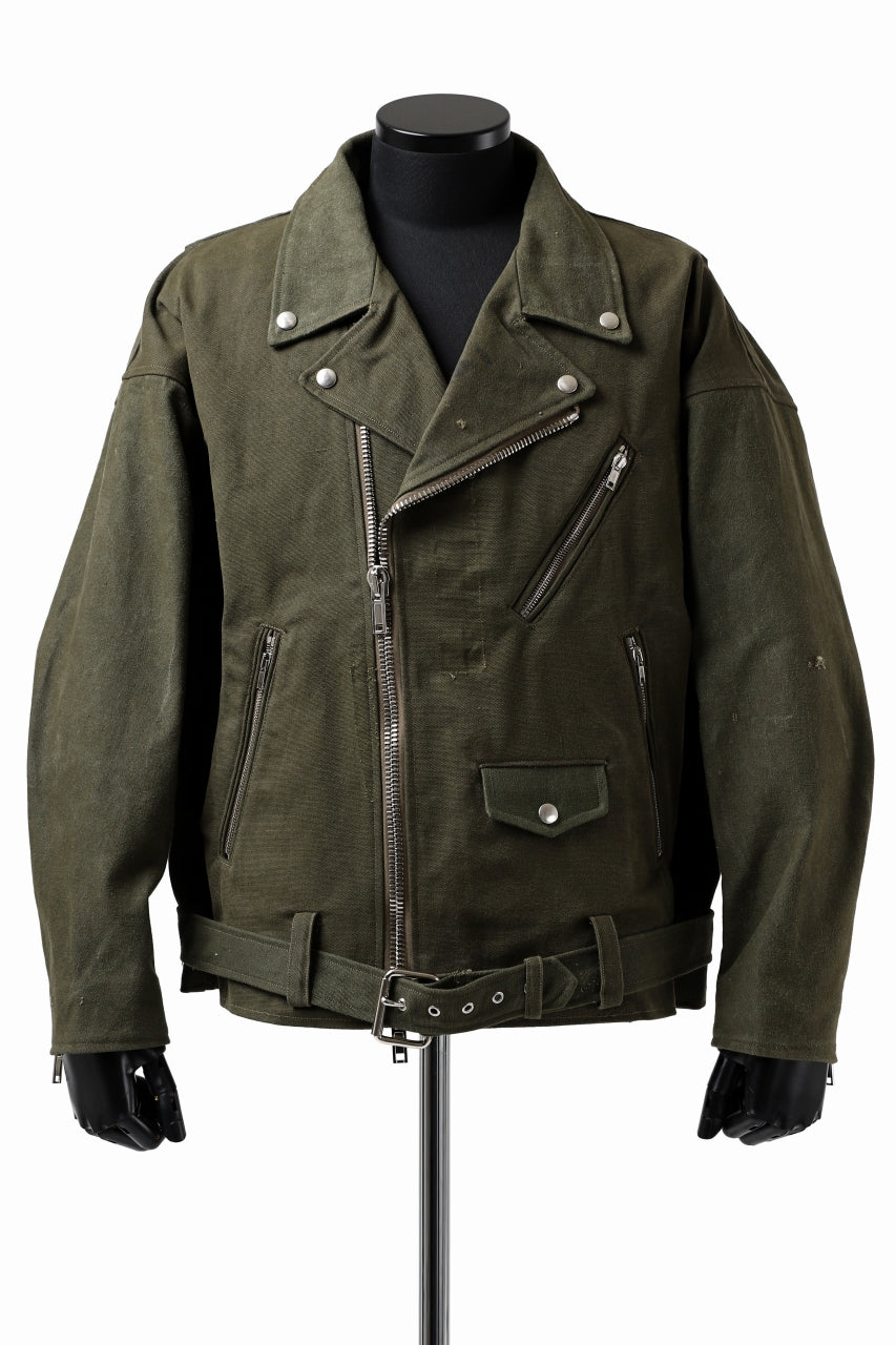 Load image into Gallery viewer, READYMADE MORTORCYCLE JACKET (GREEN / SIZE.2)