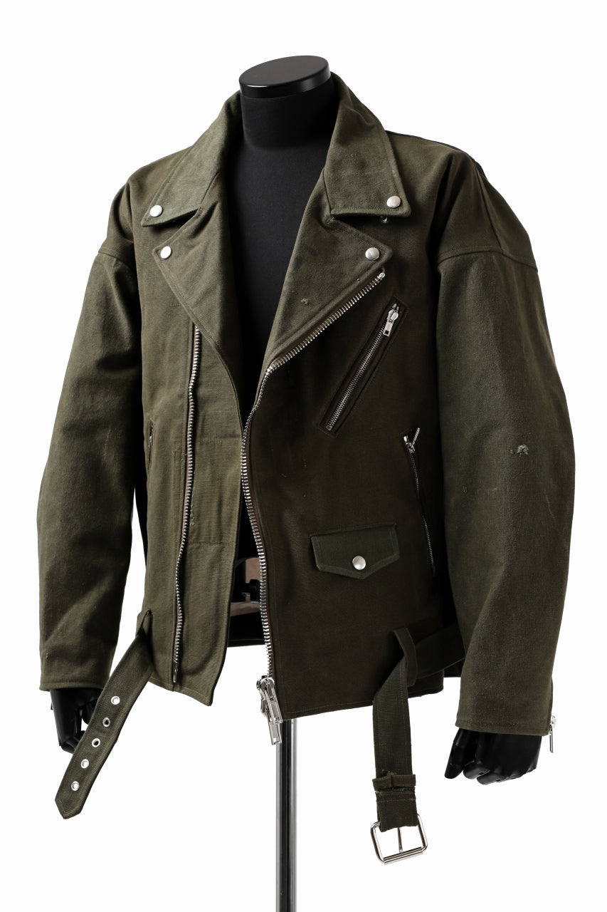 画像をギャラリービューアに読み込む, READYMADE MOTORCYCLE JACKET (GREEN #B)