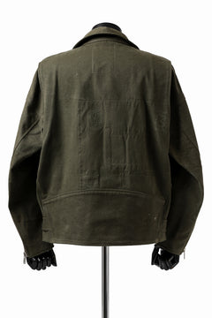 Load image into Gallery viewer, READYMADE MORTORCYCLE JACKET (GREEN / SIZE.2)