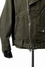 Load image into Gallery viewer, READYMADE MORTORCYCLE JACKET (GREEN / SIZE.2)