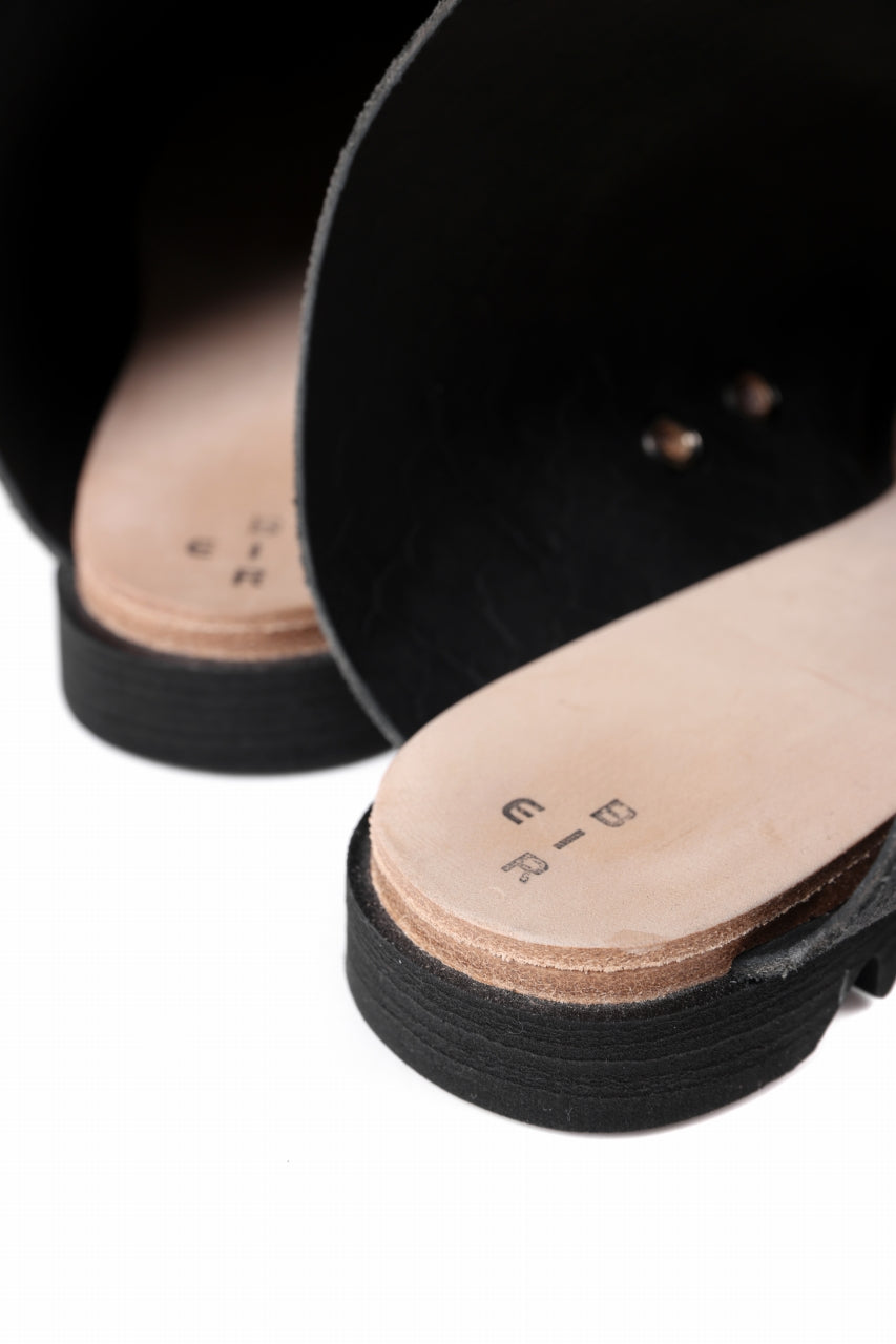 ierib onepiece slip-on shoes / Marble Cordovan (BLACK)