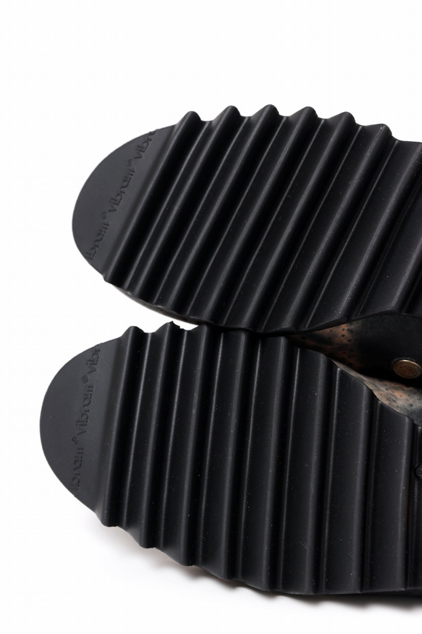 ierib onepiece slip-on shoes / Marble Cordovan (BLACK)