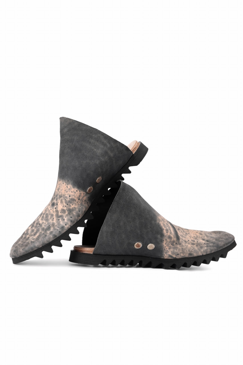 ierib onepiece slip-on shoes / Marble Cordovan (BLACK)