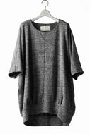 N/07 OVERFIT DOLMAN T-SHIRT / MERANGE TWEEDY (SHERBET GREY)