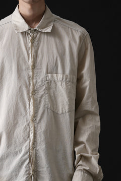 Load image into Gallery viewer, daub PLAIN COLLAR SHIRT / COLD DYED ORGANIC COTTON (SAND)